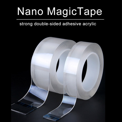 1/3/5M Traceless Magic Double-Sided Tape Adhesive Transparent Removable Reusable Waterproof Nano Cleanable Home Adhesive Tape ► Photo 1/6