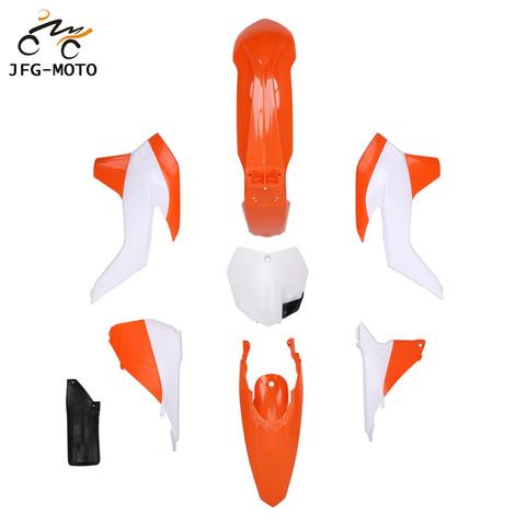 Motorcycle Fender Shrouds Number Plate Fairing Cover Plastic Kit For KTM SX XC XCW XCF XCFW SXF 125 150 250 300 350 450 SX250 ► Photo 1/6