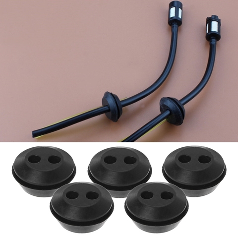 5Pcs Brush Cutter Grass Trimmer Fuel Oil Pipe Hose Washer Grommet With 2 Holes N1HF ► Photo 1/6