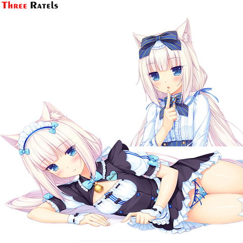 Three Ratels FC606 cute cat girl anime Nekopara Vanilla Render laptop decal car body sticker ► Photo 1/4