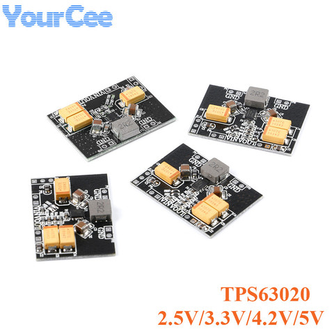 TPS63020 Power Supply Module Low Ripple Automatic Step Up Step Down Buck-boost Board Module 2.5V 3.3V 4.2V 5V Lithium Battery ► Photo 1/6