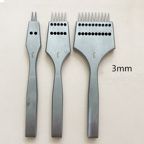 Leather craft round hole row punch detachable seam punching chisel tool/set ► Photo 1/6