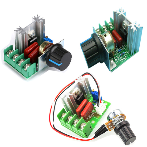 2000W AC 220V High Power SCR Voltage Regulator LED Dimming Dimmers Motor Speed Controller Governor Module W/ Potentiometer ► Photo 1/5