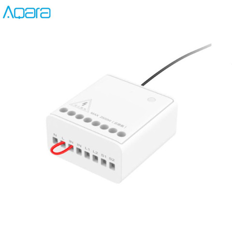 Original Aqara Eigenstone Two-way control module Wireless Relay Controller 2 channels Work For xiaomi Mijia APP and Home kit ► Photo 1/6