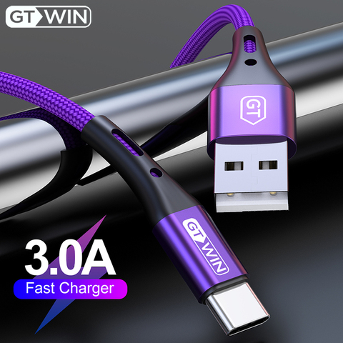 GTWIN USB Type C Cable For Xiaomi Redmi Note 7 3A Fast Charging Data Cable For Samsung Huawei USB C Cord Mobile Phone Charger ► Photo 1/6