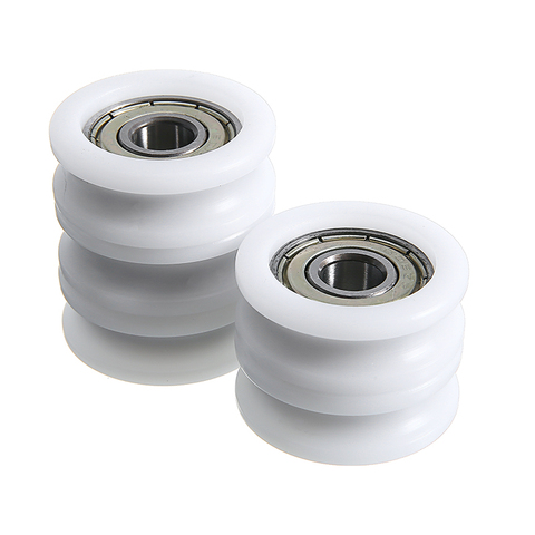 5pcs Nylon Plastic Ball Bearings Embedded 608 U Groove Ball Bearing Guide Pulley 8*30*10mm For Guide Roller Hardware Accessories ► Photo 1/1