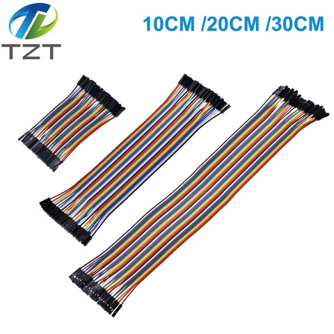 40PCS TZT Dupont Line 10/20/30cm Male to Male + Female to Male and Female to Female Jumper Wire Dupont Cable for arduino DIY KIT ► Photo 1/6
