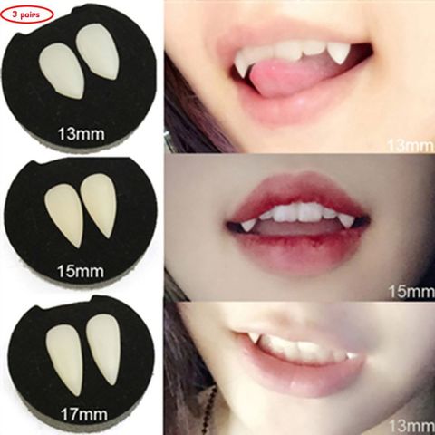 Adult Kids Halloween Party Costume Horrific Dress Vampire False Teeth Fangs Dentures Cosplay Photo Props Favors DIY Decorations ► Photo 1/1