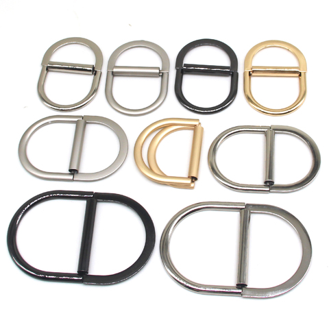 5pcs/lot half-rings Multi-Purpose Zinc Alloy Double D ring Handmade DIY Accessories for Luggage Belt Handbag Garment ► Photo 1/6