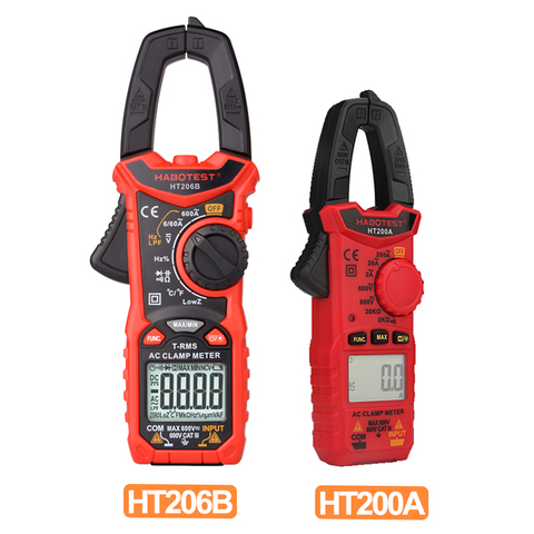 HABOTEST Clamp Meter Series Digital Multimeter AC Voltage Tester Data Hold Back Light Professional Electrician Tools ► Photo 1/6