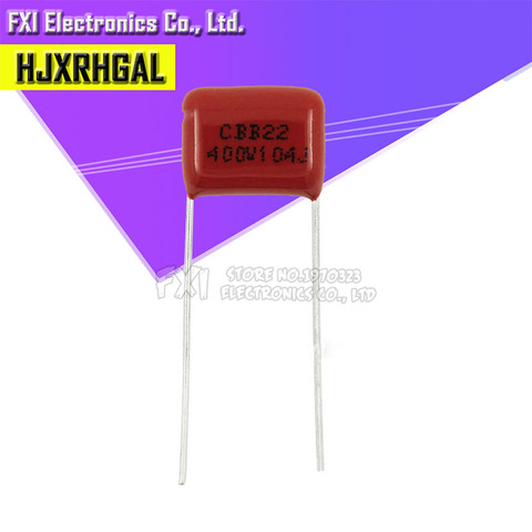 10PCS 400V104J Pitch 10mm 0.1UF 100NF 400V 104 CBB Polypropylene film capacitor new ► Photo 1/2