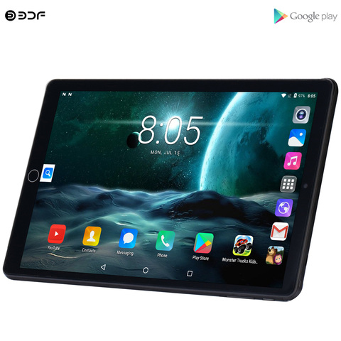 New 10.1 inch Tablet Pc Quad Core Android 7.0 Google Play 3G Call Phone Tablets WiFi GPS 1280x800 Tempered Glass 10 inch Tab ► Photo 1/6