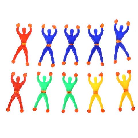 10pcs Funny Flexible Climb Men Sticky Wall Toy Kids Toys Climbing Flip Plastic Man Toy For Children Attractive Classic Gift ► Photo 1/1