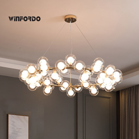 2022 Modern LED Bubble Chandelier Lighting  for Luxury Living Dining Room Luminaire With G4 Led ► Photo 1/6