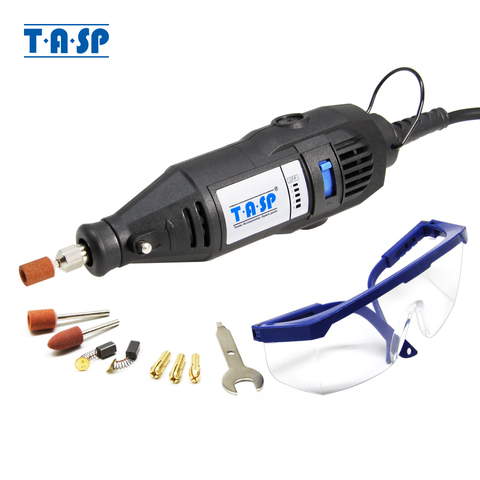 TASP 220V 130W Electric Rotary Engraver Tool Set Mini Drill Grinder with Accessories Power Tools ► Photo 1/6