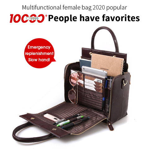Cobbler Legend 2022 Women Cosmetic Bag Case Functional Handbag Big Capacity Multifunctional Crossbody Bag Organizer  Leater Bag ► Photo 1/6
