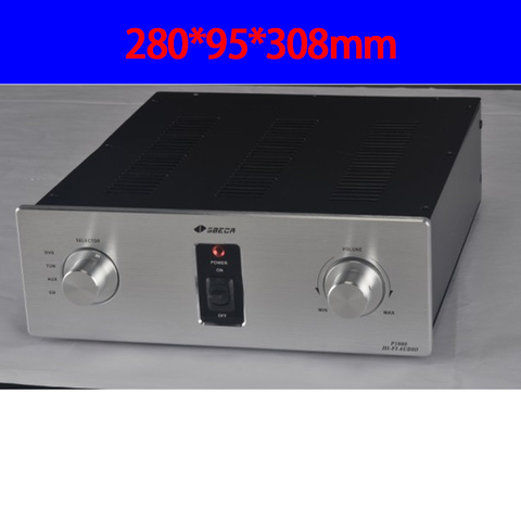 KYYSLB 280*95*308mm AZ-08 Combined Power Amplifier Chassis Box House DIY Enclosure with Power Base Feet Amplifier Case Shell ► Photo 1/5