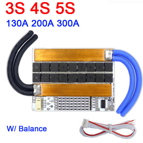 DYKB 3S 4S 5S 130A 200A 300A 3.2V Li-ion Lipo LifePo4 Lithium Protection Board High Current Inverter BMS Motorcycle car start ► Photo 1/6