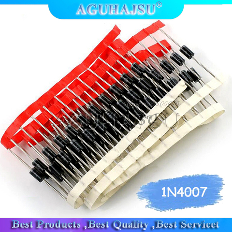 100PCS 1N4007 DO-41 4007 1A 1000V High quality Rectifier Diode IN4007   New original ► Photo 1/1