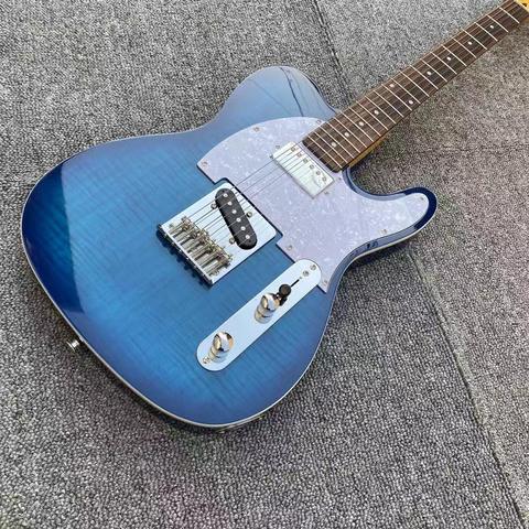 Chrome Hardware Tele Electric Guitar,  Blue Boutique Chinese Alder Body Electric Guitar,GRAPH TECH TUSQ Nut,GALLISTRINGS ► Photo 1/6