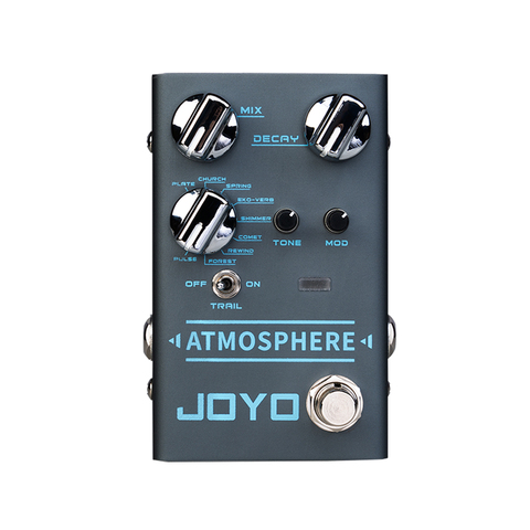 JOYO ATMOSPHERE Reverb Guitar Pedal SPRING/CHURCH/PLATE/EKO-VERB/SHIMMER/COMET/REWIND/FOREST/PULSE 9 Digital Reverb Effect Pedal ► Photo 1/6