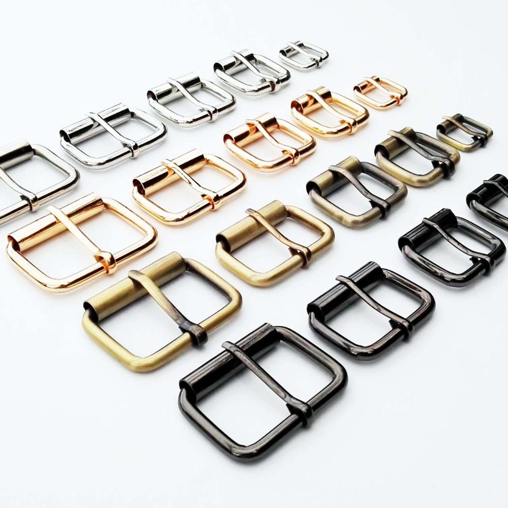 25mm Metal Roller Pin Square Belt Buckle Heavy Duty Leather Handbag Shoe Strap 