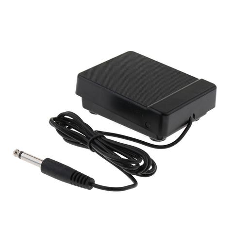 Durable Black 6.35mm Jack Sustain Pedal Low Noise Non-slip Base for 61key 88key Electronic Piano Keyboards Musical Accessory ► Photo 1/6