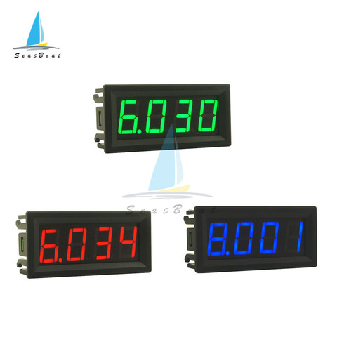 0.56 Inch Digital Voltmeter DC 0-100V Voltmeter Voltage Panel Meter Red/Blue/Green For 6V 12V 24V Electromobile Motorcycle Car ► Photo 1/6