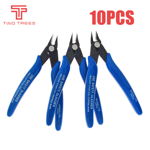 10PCS Diagonal Pliers Electrical Wire Cable Cutters Cutting Side Snips Flush DIY Electronic Cutting Nippers Wire 3D printer part ► Photo 1/6