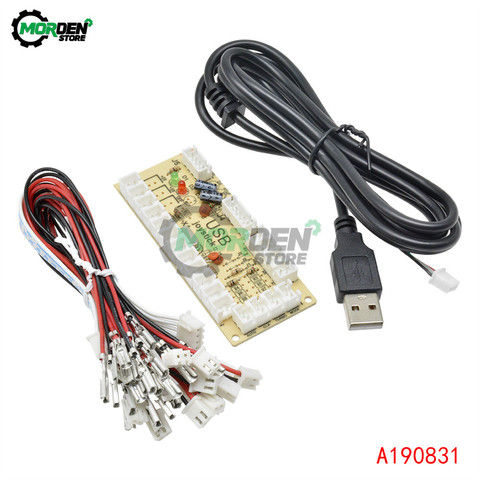 Zero Delay Arcade USB Encoder PC to Joystick Arcade Rocker Circuit Board DIY Kit for MAME 2Pin with Cable Push Button ► Photo 1/6