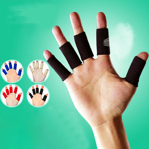 10pcs Stretchy Sports Finger Sleeves Arthritis Support Finger Guard Outdoor Basketball Volleyball Finger Protection ► Photo 1/6