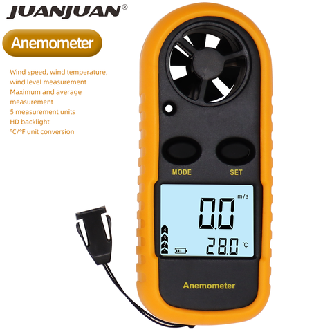 GM816 Digital Anemometer Wind Speed Mini Air Velocity Airflow Temperature with LCD Backlight Wind Speed Meter 40% off ► Photo 1/6