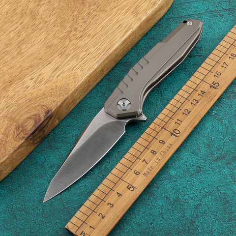 Gu Long Xia folding knife M390 blade titanium handle outdoor tactical camping hunting kitchen supplies EDC tools ► Photo 1/6
