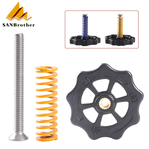 Hot Bed Spring Leveling Kit Adjustment Nut+Springs+M3*40 Screw Heatbed Kit For 3D Printer Ultimaker 2 ► Photo 1/4