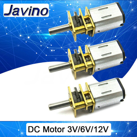 DC 3V/6V/12V N20 Mini Micro Metal Gear Motor with Gearwheel DC Motors 15/30/50/60/100/200/300/500/1000RPM DIY KIT Intelligent ► Photo 1/6