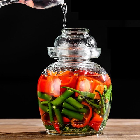 Transparent Glass Sealed Storage Jars, Pickle Jars, Pickle Jars