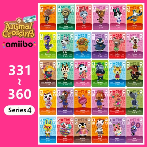 Animal Croxxing NO.331~360 Hot Villager Ntag215 Tag Animal Card Work For NS  NFC Games Series 4 New Horizons - Price history & Review | AliExpress  Seller - Honor Store | Alitools.io