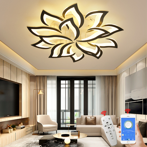 Modern led Ceiling Lights Lamp For Living Room Bedroom Study Room by sala Modern Led Ceiling Lamp Fixtures 90-260V ► Photo 1/6