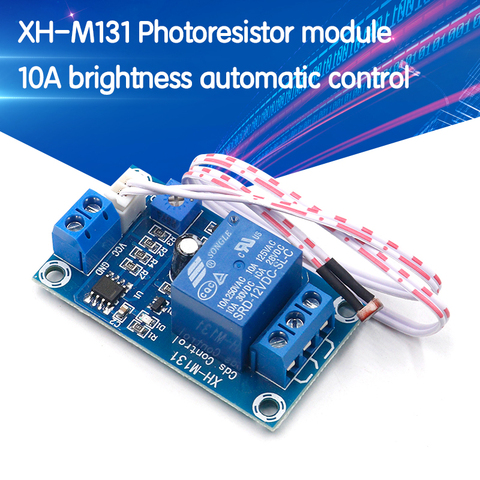 XH-M131 DC 5V / 12V Light Control Switch Photoresistor Relay Module Detection Sensor 10A brightness Automatic Control Module ► Photo 1/6