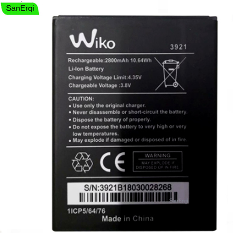 For Wiko 3921 robby2  Battery  robby 2 Lenny 5 Lenny5 batteries 2800mAh ► Photo 1/1