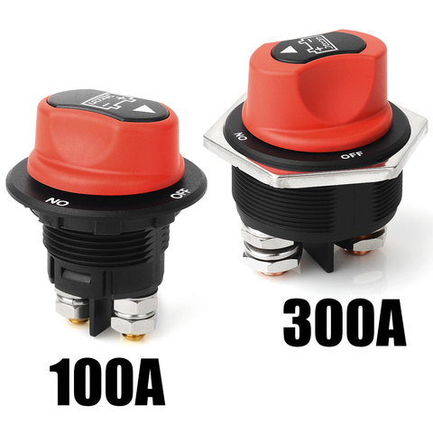 Jtron car Battery Switch 12v 300A/200A/100A/50A Motorcycle 32VDC max On-off 2P SPST Car Mini Battery Switch ► Photo 1/6