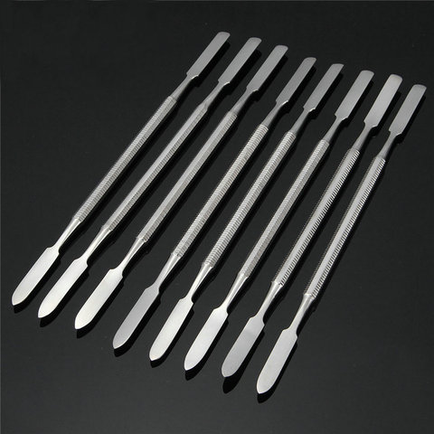 8pcs Stainless Steel Mixing Spatula Tool Spatuler Rod Dental Nail Art Makeup Foundation Eyeshadow Mixing Stick Color Tools ► Photo 1/4