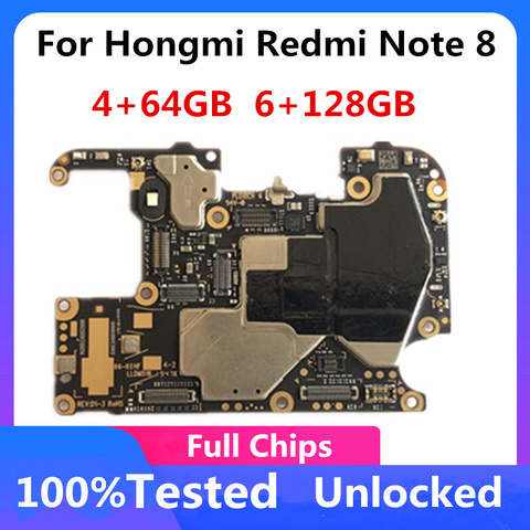 Original For Xiaomi Redmi hongmi Note 8 Motherboard 64G128g For Xiaomi Redmi hongmi Note 8 Logic Board mainboard with full chips ► Photo 1/1