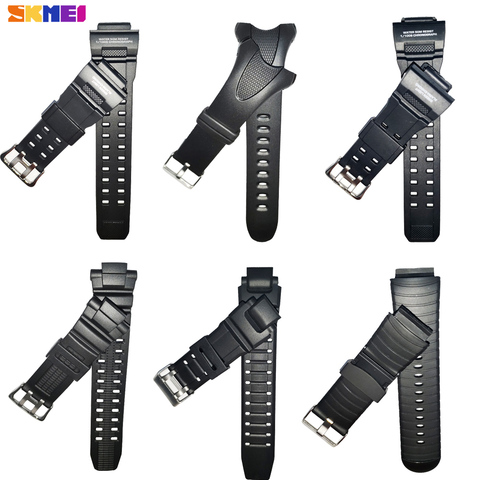 SKMEI Watch Band 1025 1278 1251 1068 0931 1416 PU/Rubber Watches Strap For Skmei Different Model WatchBands For Men/Women reloj ► Photo 1/6