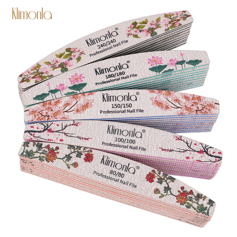 3/5/10pcs lot New Nail File Flower Printed Nail buffer Colorful Lime a ongle 80/100/150/180/240 Professional Manicure Tools ► Photo 1/6