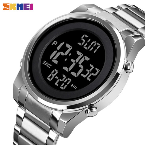 SKMEI Digital 2 Time Mens Watches Fashion LED Men Digital Wristwatch Chrono Count Down Alarm Hour For Mens reloj hombre 1611 ► Photo 1/6