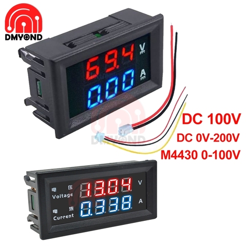 0.28 Inch 4-digit DC100V 200V 10A Dual LED Digital Voltmeter Ammeter Car Volt Voltage Detector Current Meter Tester Vlot Monitor ► Photo 1/6