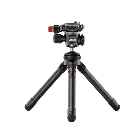 Ulanzi MT-28 Carbon Fiber Extendable Tripod Panoramic Metal Ballhead Tripod Head with Cold Shoe 1/4 Screw Portable Vlog Tripod ► Photo 1/1