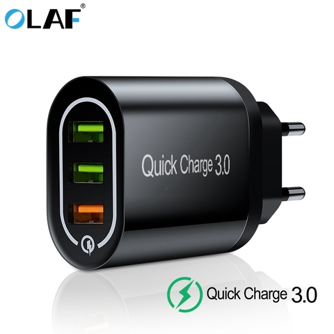 OLAF 18W Quick Charge 3.0 USB Charger QC3.0 Fast Charging Multi Charger for Samsung S10 Xiaomi Mi9 iPhone X Wall Phone Charger ► Photo 1/6