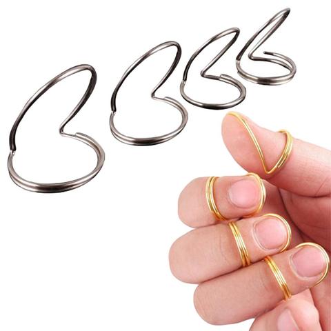 4Pcs/Set Adjustable Metal Thumb Finger Guitar Picks Forefinger Stretchable Good Pick Guitar Bass Accessories ► Photo 1/6